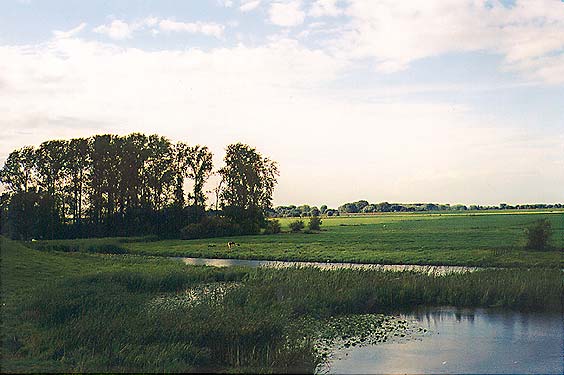 vlak achter de winterdijk